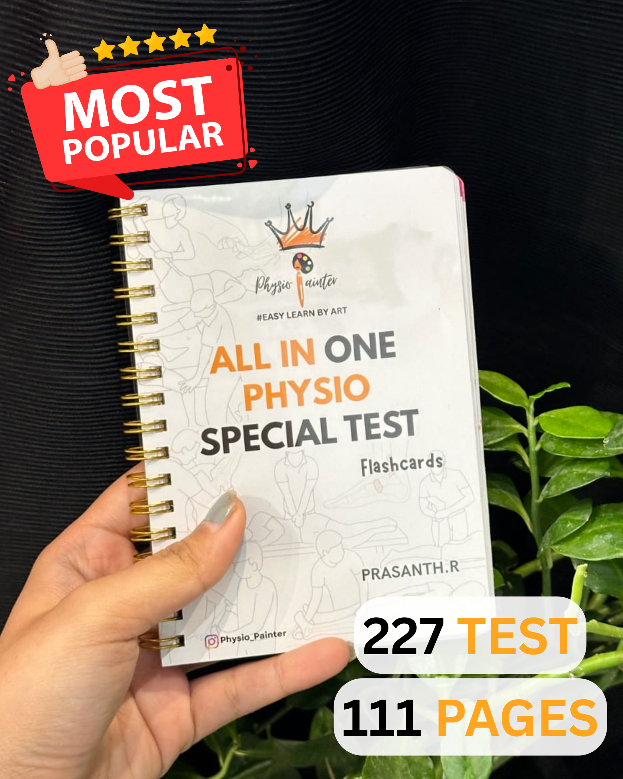 ALL IN ONE PHYSIO SPECIAL TEST FLASHCARDS (A6 – 4x6 Inch)
