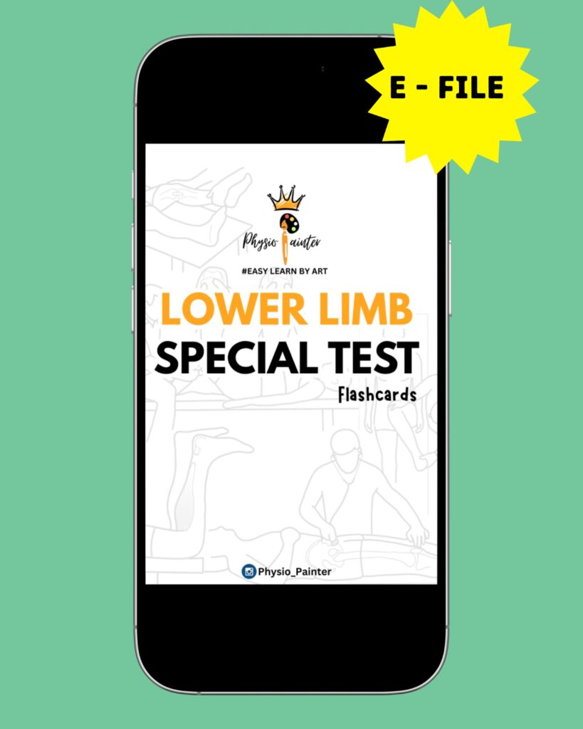 LOWER LIMB SPECIAL TEST FLASHCARDS (E-Book)